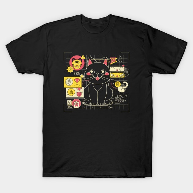 Japanese Cat Graph by Tobe Fonseca T-Shirt by Tobe_Fonseca